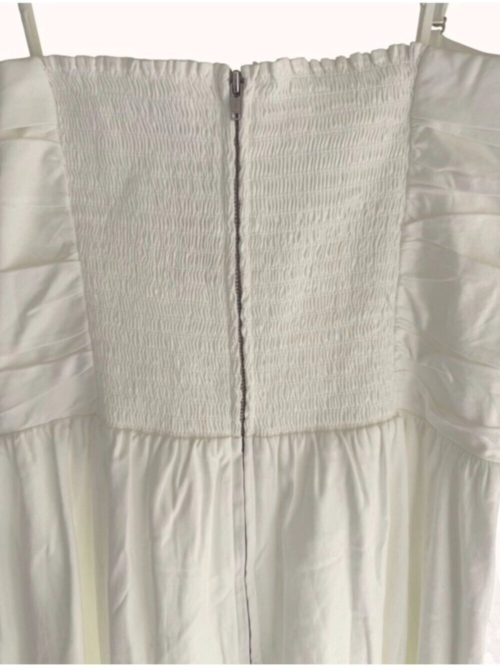 Reformation Lissa Convertible Organic Cotton Midi Dress Ivory NWT Size 8 - Picture 16 of 16